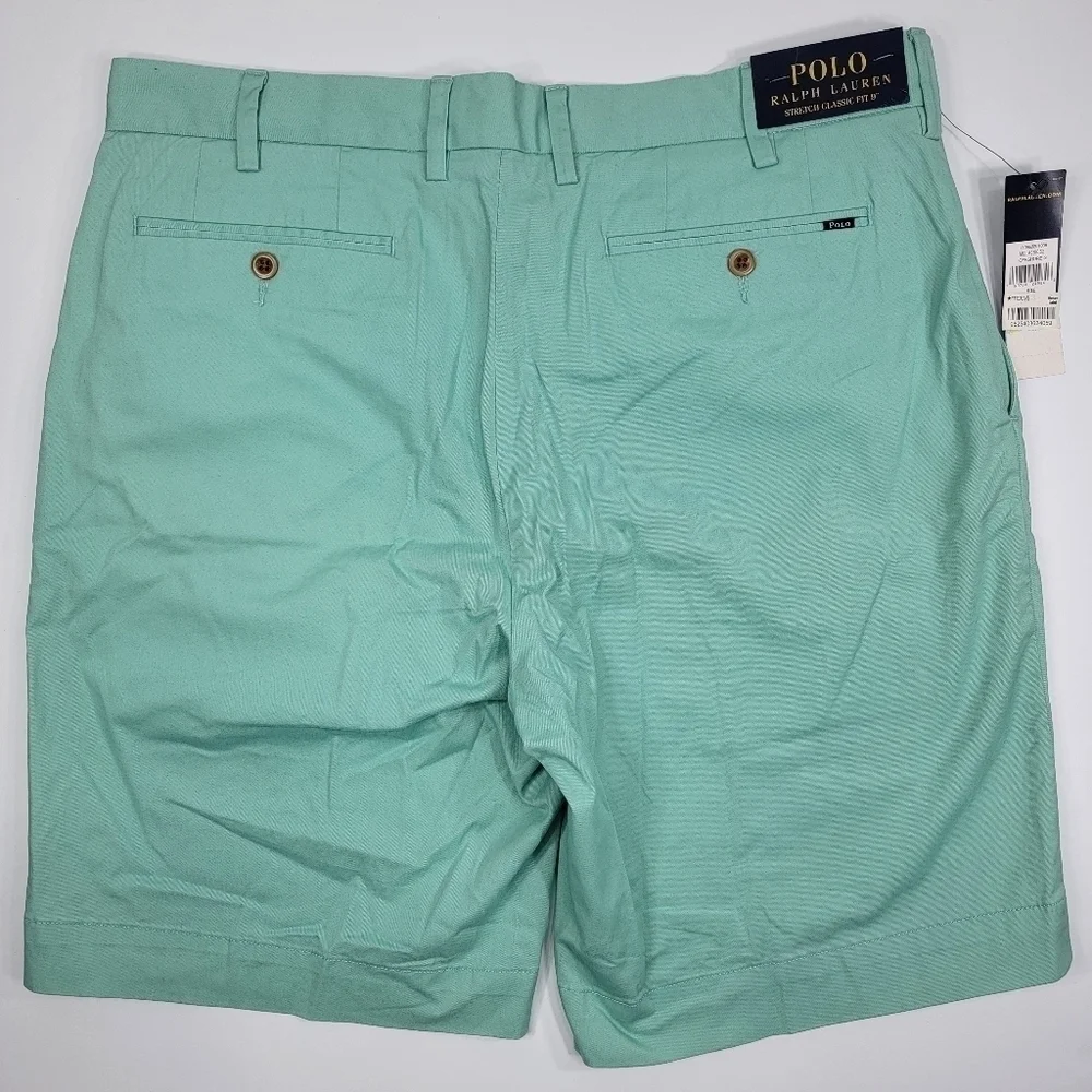 Polo by Ralph Lauren Mint Green Flat Front Men’s Shorts